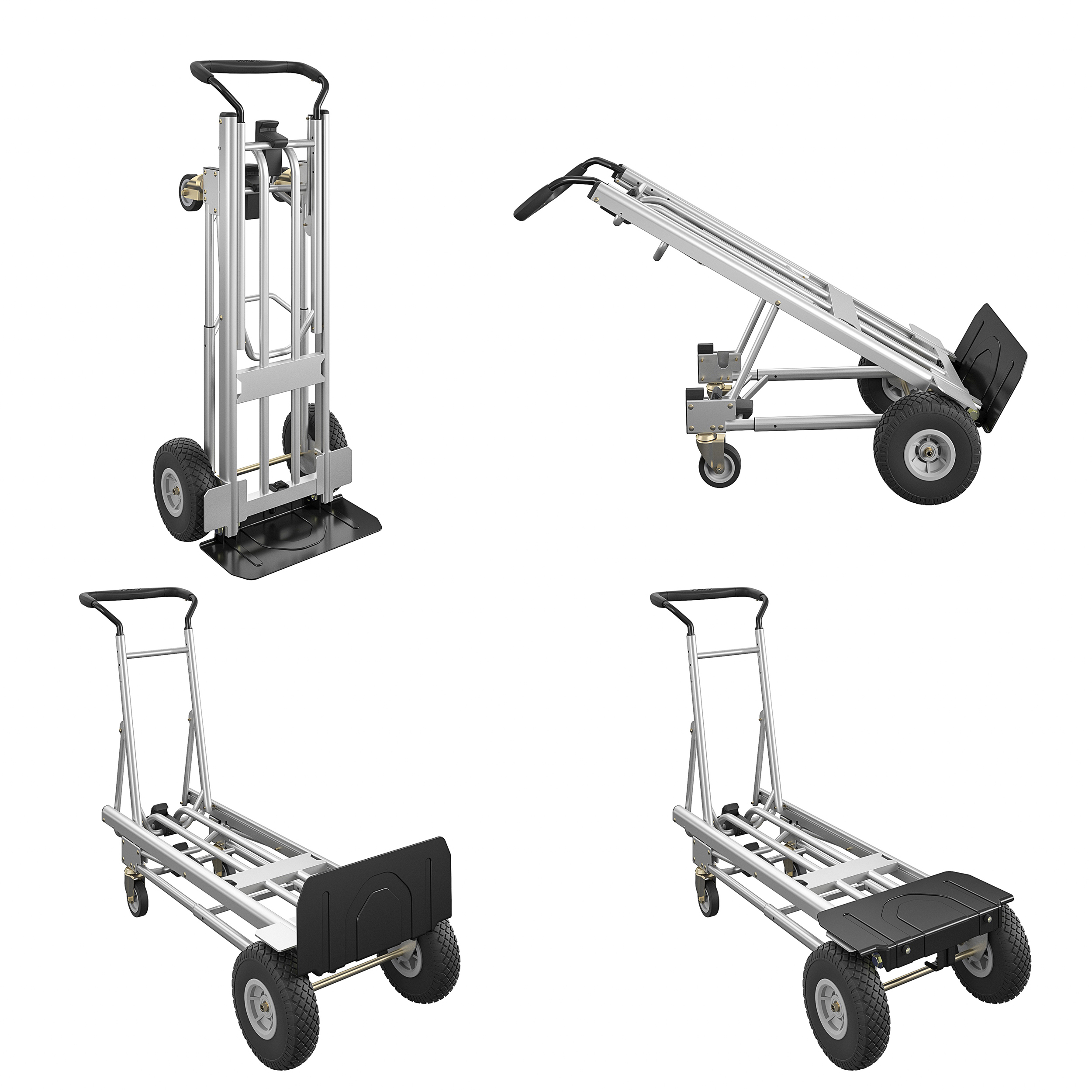 carrello a mano Alluminio, 4in1 450kg