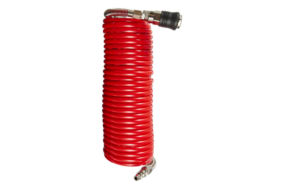 Spiral hose 7.5m, 6x8mm 10 bar with coupling