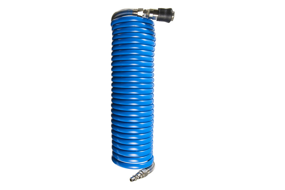 Spiral hose 7.5m, 8x10mm 10 bar with coupling