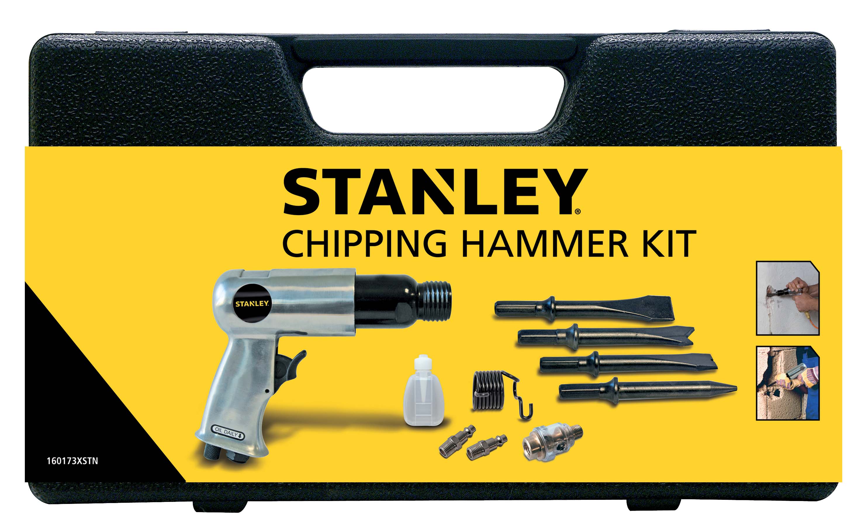 Chisel hammer set with 4 inserts