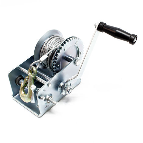 Hand winch with wire rope 1000kg